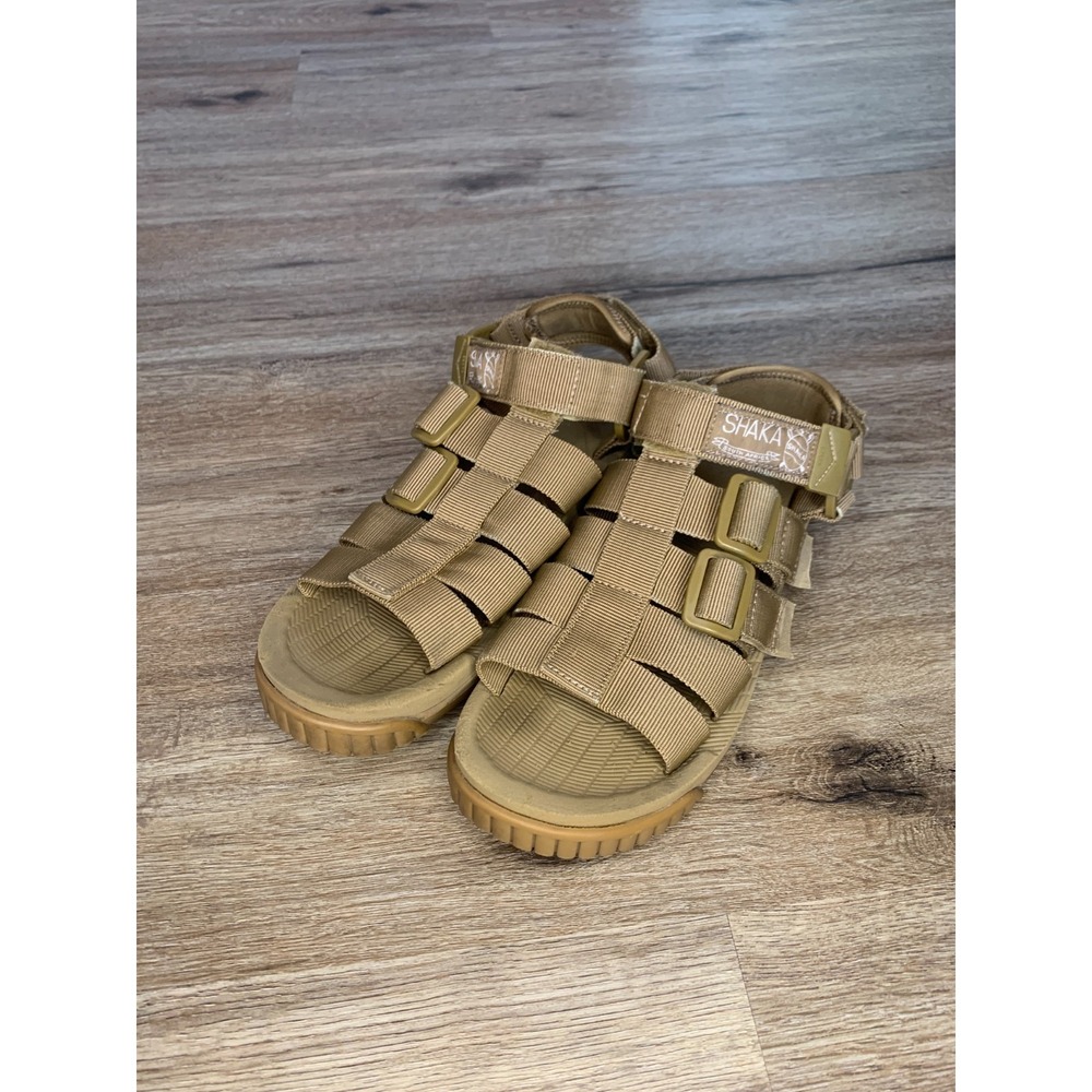 Excellenct Condition Shaka Hiker Gurkha Sandals in Tan - Size 7 Mens US